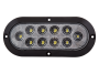 6" Oval Surface Mount Back Up Light with Black Bezel - Heavy Duty Lighting (en-US)