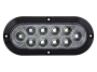 6" Oval Surface Mount Back Up Light with Black Bezel - Heavy Duty Lighting (en-US)